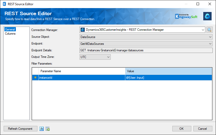 SSIS Dynamics 365 Customer Insights Source Component